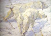 Franz Marc Siberian Sheepdogs (mk34) oil painting picture wholesale